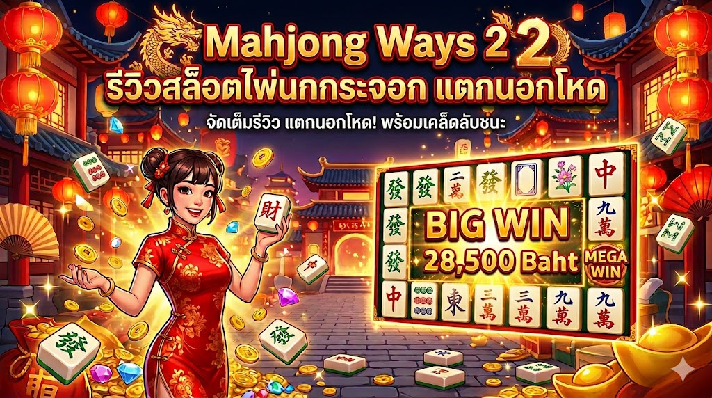 Mahjong Ways 2 รีวิวสล็อตไพ่นกกระจอกภาค 2 แตกนอกสุดโหด ไม่ต้องง้อฟรีสปิน!
