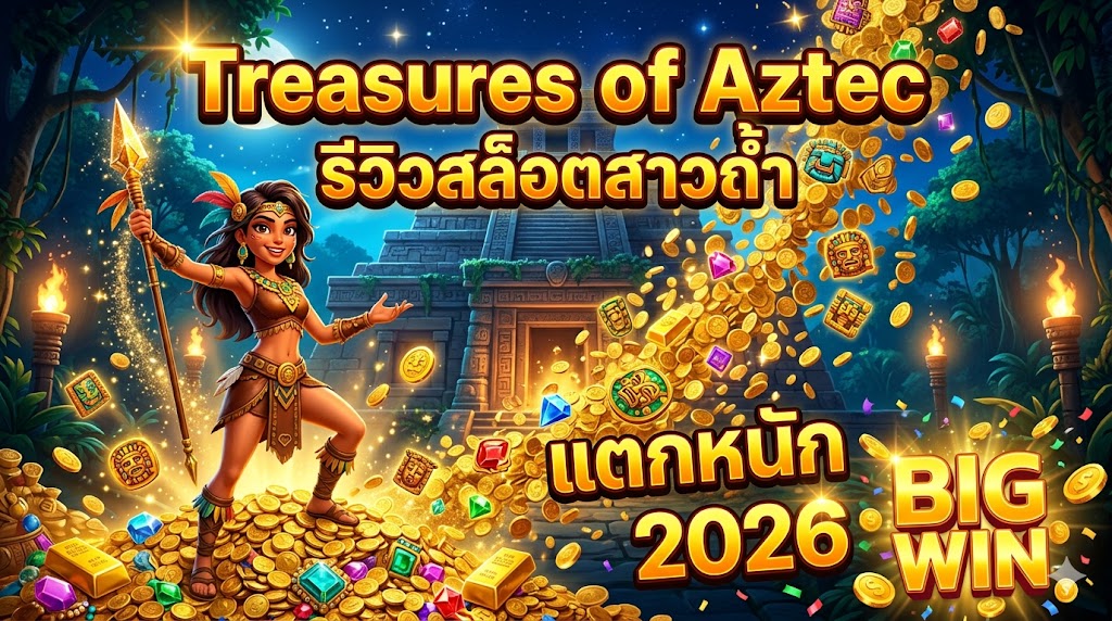 Treasures of Aztec รีวิวสล็อตสาวถ้ำ แตกหนัก 2026