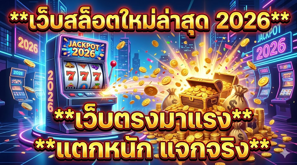เว็บสล็อตใหม่ล่าสุด 2026 เว็บตรงมาแรง แตกหนัก แจกจริง