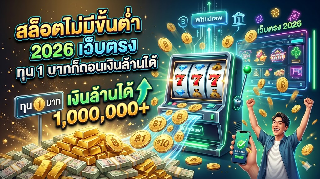 สล็อตไม่มีขั้นต่ำ 2026 เว็บตรง ทุน 1 บาทก็ถอนเงินล้านได้