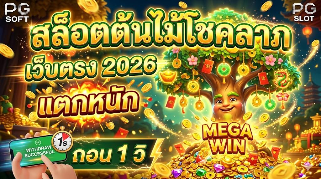 สล็อตต้นไม้โชคลาภ เว็บตรง 2026 แตกหนัก ถอน 1 วิ