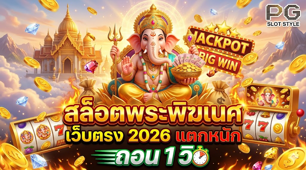 สล็อตพระพิฆเนศ เว็บตรง 2026 แตกหนัก ถอน 1 วิ