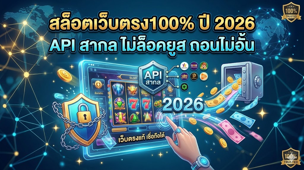 สล็อตเว็บตรง100% ปี 2026 API สากล ไม่ล็อคยูส ถอนไม่อั้น