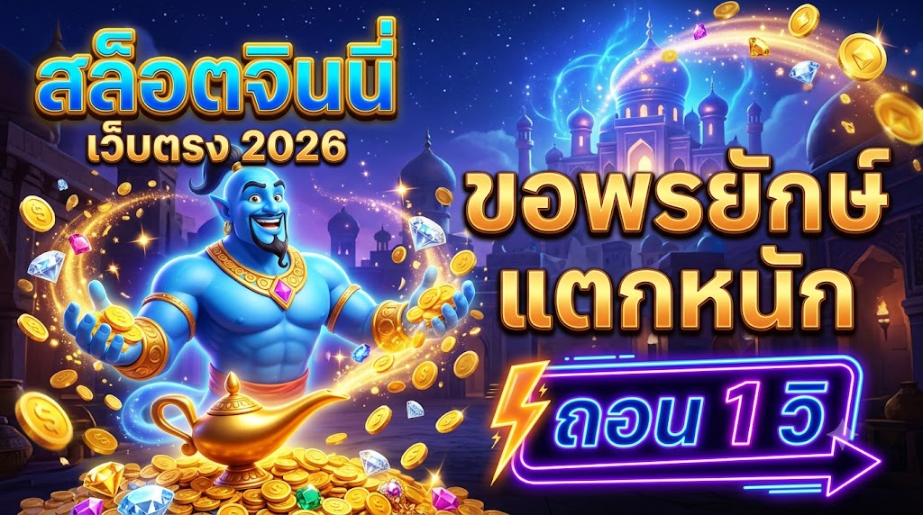 สล็อตจินนี่ เว็บตรง 2026 ขอพรยักษ์ แตกหนัก ถอน 1 วิ