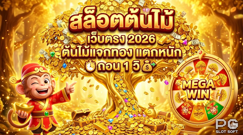 สล็อตต้นไม้ เว็บตรง 2026 ต้นไม้แจกทอง แตกหนัก ถอน 1 วิ