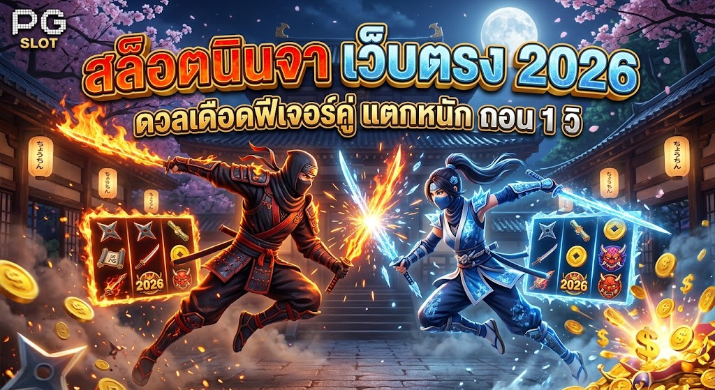 สล็อตนินจา เว็บตรง 2026 ดวลเดือดฟีเจอร์คู่ แตกหนัก ถอน 1 วิ