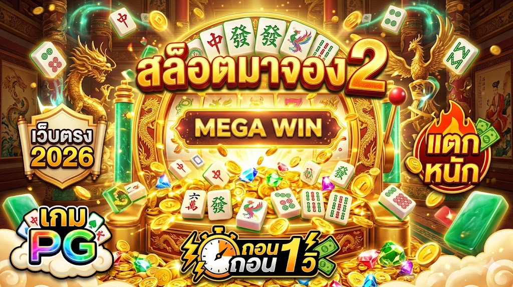 สล็อตมาจอง 2 เว็บตรง 2026 เกม PG แตกหนัก ถอน 1 วิ