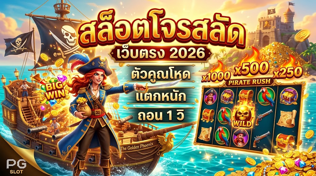 สล็อตโจรสลัด เว็บตรง 2026 ตัวคูณโหด แตกหนัก ถอน 1 วิ